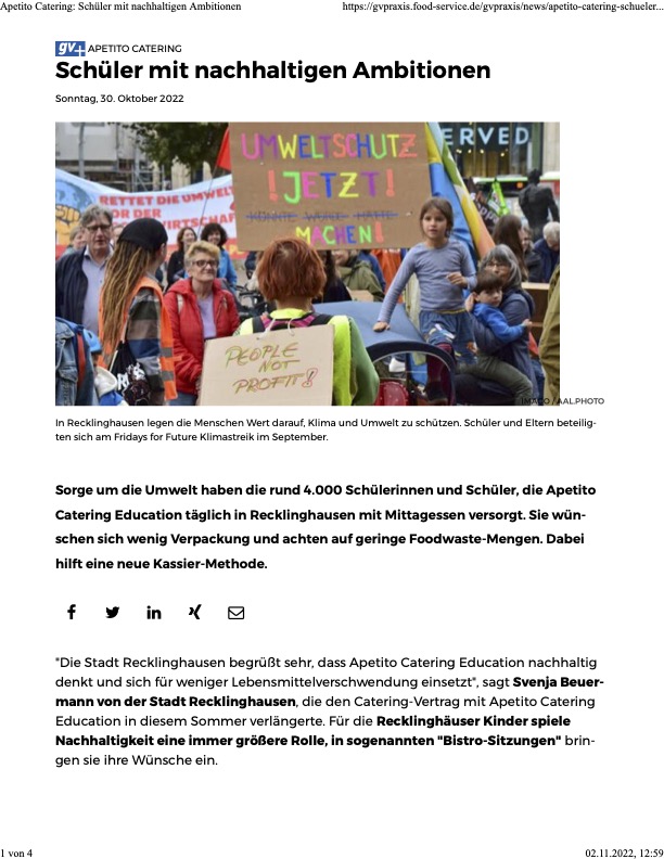 Artikel der gvpraxis über Recklinghausen aus dem Oktober 2022